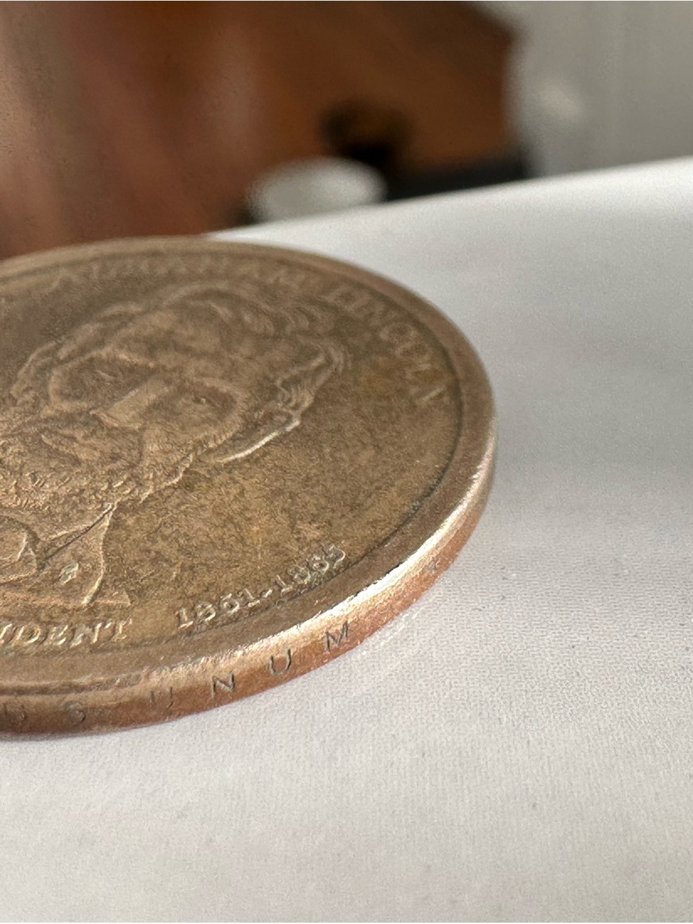 2010 Presidential Dollar Abraham Lincoln Partial /Weak Edge Lettering Mint Error - Picture 5 of 8